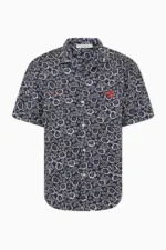 BOWLING SHIRT WITH MACROFLORAL DESIGN