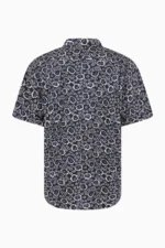 BOWLING SHIRT WITH MACROFLORAL DESIGN