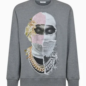 Crewneck Newspaper Mask Print