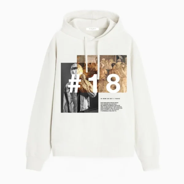 IH NOM UH NIT #18 PRINT HOODIE WITH LOGO