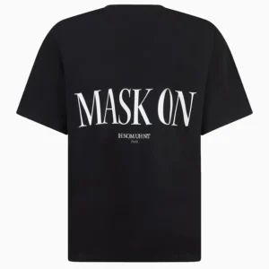 Marble Mask T-Shirt with logo