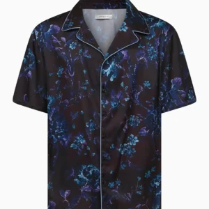 SATIN SHIRT WITH LOGO